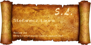 Stefanecz Laura névjegykártya