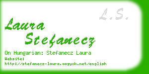 laura stefanecz business card